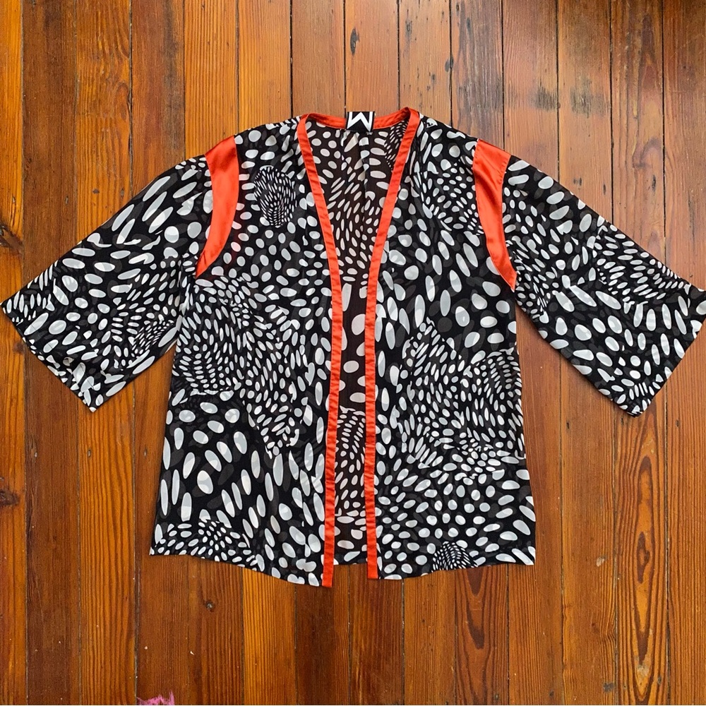 vintage 2000s Marc Bouwer sheer silk kimono